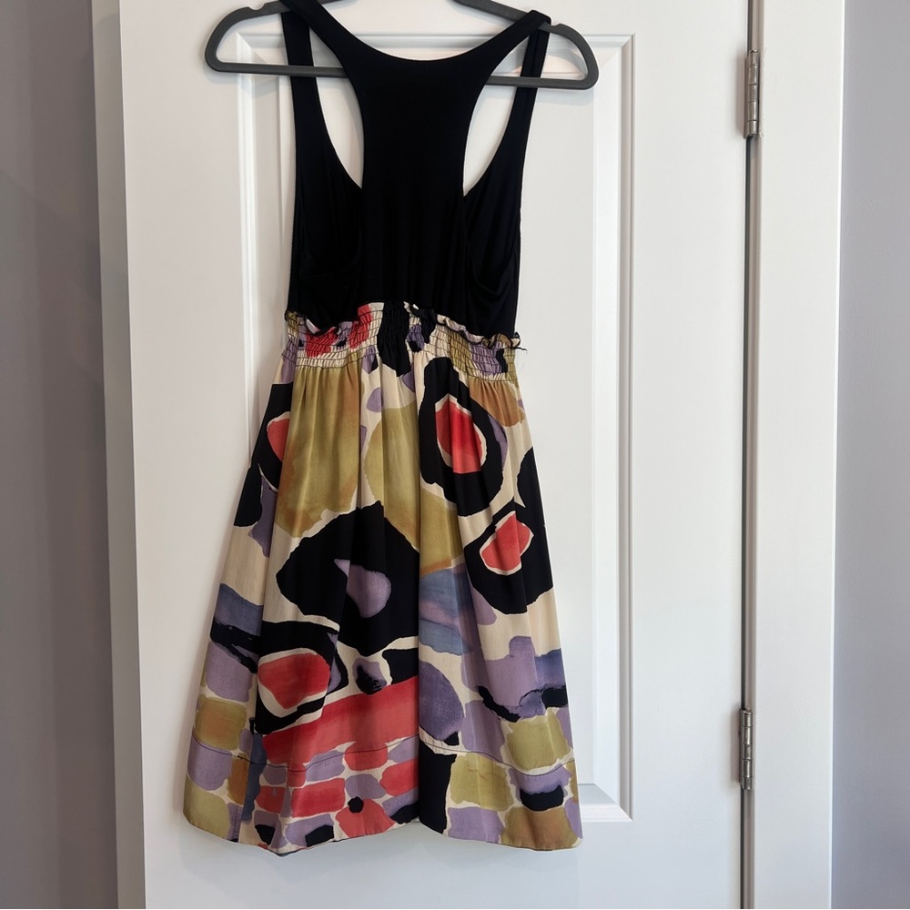 Matty M Tank Dress with Patterned Skirt